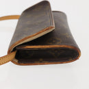 LOUIS VUITTON Monogram Pochette Twin PM Shoulder Bag M51854 LV Auth gh816-4