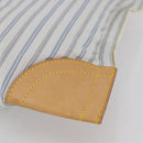 LOUIS VUITTON Tangier Tote Bag Nylon White M40024 LV Auth gh818-14