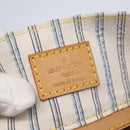 LOUIS VUITTON Tangier Tote Bag Nylon White M40024 LV Auth gh818-10