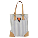 LOUIS VUITTON Tangier Tote Bag Nylon White M40024 LV Auth gh818-13