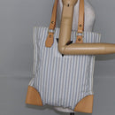 LOUIS VUITTON Tangier Tote Bag Nylon White M40024 LV Auth gh818-21