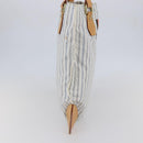 LOUIS VUITTON Tangier Tote Bag Nylon White M40024 LV Auth gh818-3