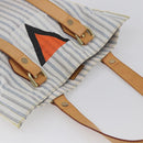 LOUIS VUITTON Tangier Tote Bag Nylon White M40024 LV Auth gh818-6