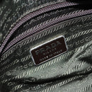 PRADA Shoulder Bag Nylon Khaki Silver Auth gh819-20