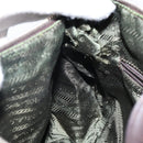 PRADA Shoulder Bag Nylon Khaki Silver Auth gh819-21
