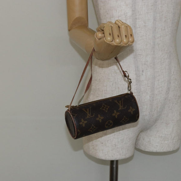 LOUIS VUITTON Monogram Papillon Pouch LV Auth gh823
