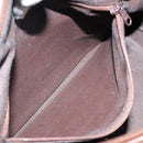 Burberrys Nova Check Boston Bag PVC Beige Gold Auth gh829-20