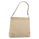 GUCCI GG Canvas Shoulder Bag Beige Gold 33900 Auth gh831-1