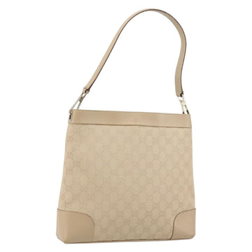 GUCCI GG Canvas Shoulder Bag Beige Gold 33900 Auth gh831