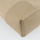 GUCCI GG Canvas Shoulder Bag Beige Gold 33900 Auth gh831-14