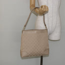 GUCCI GG Canvas Shoulder Bag Beige Gold 33900 Auth gh831-21