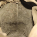 GUCCI Shoulder Bag Leather Khaki Gold Auth gh834-19