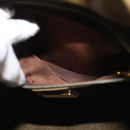 GUCCI Shoulder Bag Leather Khaki Gold Auth gh834-20