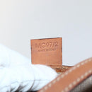 CELINE Macadam Canvas Tote Bag PVC Leather Brown Gold Auth gh838-12