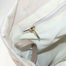 CHANEL New Travel Line Tote Bag Nylon Beige Gold CC Auth gh841-15