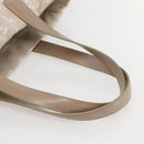 CHANEL New Travel Line Tote Bag Nylon Beige Gold CC Auth gh841-7