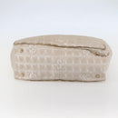 CHANEL New Travel Line Tote Bag Nylon Beige Gold CC Auth gh841-9