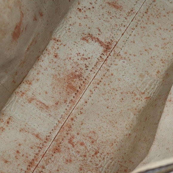 Christian Dior Trotter Canvas Boston Bag Brown Auth gh842