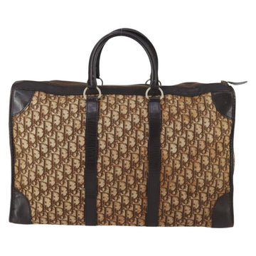 Christian Dior Trotter Canvas Boston Bag Brown Auth gh842 - 0