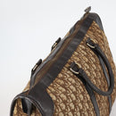 Christian Dior Trotter Canvas Boston Bag Brown Auth gh842-6