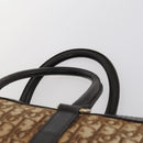 Christian Dior Trotter Canvas Boston Bag Brown Auth gh842-8