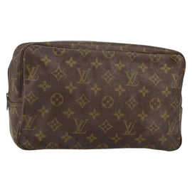 LOUIS VUITTON Monogram Trousse Toilette 28 Clutch Bag Vintage M47522 Auth gh846