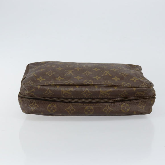 LOUIS VUITTON Monogram Trousse Toilette 28 Clutch Bag Vintage M47522 Auth gh846