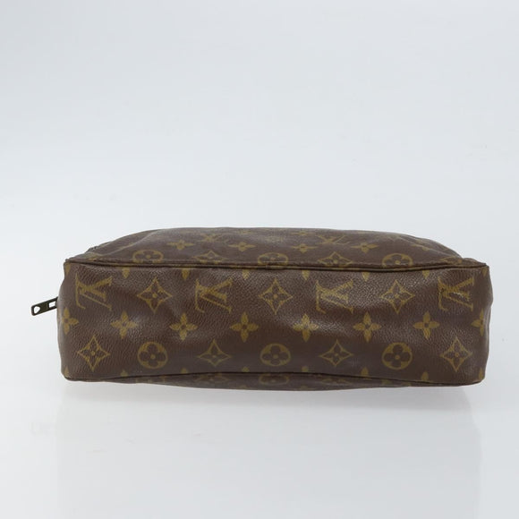 LOUIS VUITTON Monogram Trousse Toilette 28 Clutch Bag Vintage M47522 Auth gh846