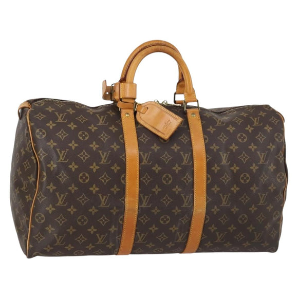 LOUIS VUITTON Monogram Keepall 50 Boston Bag M41426 LV Auth gh855