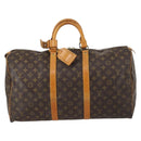 LOUIS VUITTON Monogram Keepall 50 Boston Bag M41426 LV Auth gh855-13