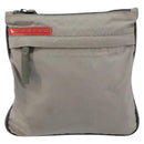 PRADA Sports Shoulder Bag Nylon Gray CC Auth gh866-13