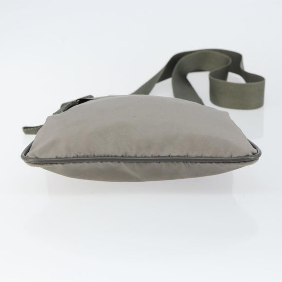 PRADA Sports Shoulder Bag Nylon Gray CC Auth gh866