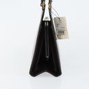 FENDI Hand Bag Leather Brown Gold Auth gh869-3