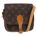 LOUIS VUITTON Monogram Cartouchiere PM Shoulder Bag M51254 LV Auth gh872-1