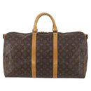 LOUIS VUITTON Monogram Keepall Bandouliere 50 Boston Bag M41416 LV Auth gh873-2