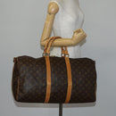 LOUIS VUITTON Monogram Keepall Bandouliere 50 Boston Bag M41416 LV Auth gh873-21