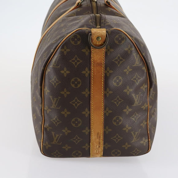 LOUIS VUITTON Monogram Keepall Bandouliere 50 Boston Bag M41416 LV Auth gh873