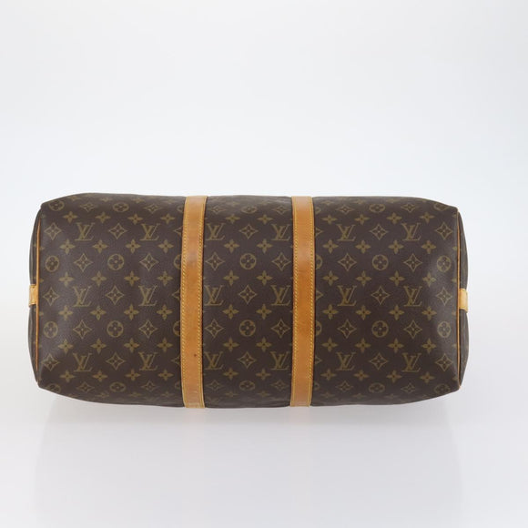 LOUIS VUITTON Monogram Keepall Bandouliere 50 Boston Bag M41416 LV Auth gh873