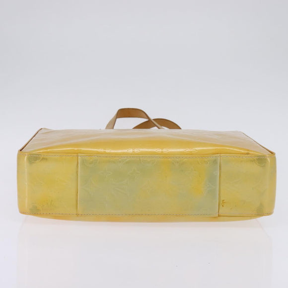 LOUIS VUITTON Monogram Vernis Columbus Tote Bag Gris M91028 LV Auth gh879