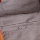 MCM Logogram Vicetos Boston Bag PVC Leather Brown Gold Auth gh882-17