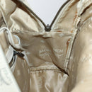 MCM Vicetos Logogram Backpack PVC Leather White Silver Auth gh883-21