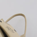 MCM Vicetos Logogram Backpack PVC Leather White Silver Auth gh883-8