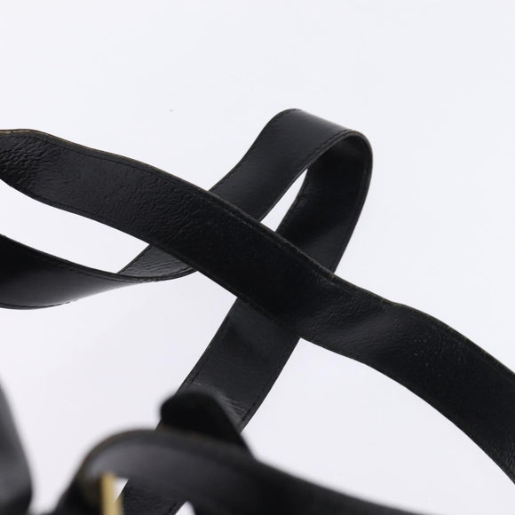 GUCCI Bamboo Backpack Leather Navy Gold 003 2058 0016 Auth gh884