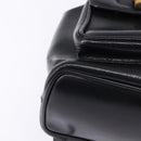 GUCCI Bamboo Backpack Leather Navy Gold 003 2058 0016 Auth gh884-9