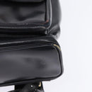 GUCCI Bamboo Backpack Leather Navy Gold 003 2058 0016 Auth gh884-16