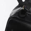 GUCCI Bamboo Backpack Leather Navy Gold 003 2058 0016 Auth gh884-17