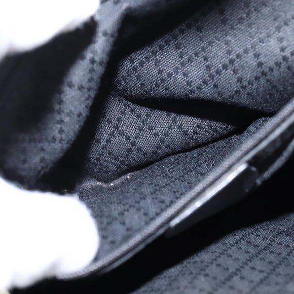 GUCCI Bamboo Backpack Leather Navy Gold 003 2058 0016 Auth gh884