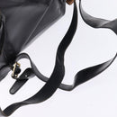 GUCCI Bamboo Backpack Leather Navy Gold 003 2058 0016 Auth gh884-8