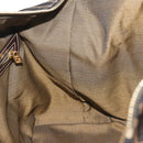 FENDI Zucca Canvas Hand Bag 2way Black Brown Auth gh886-23