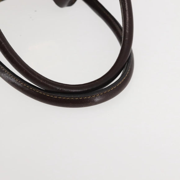 FENDI Zucca Canvas Hand Bag 2way Black Brown Auth gh886